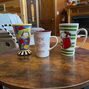 Three Assorted Mugs